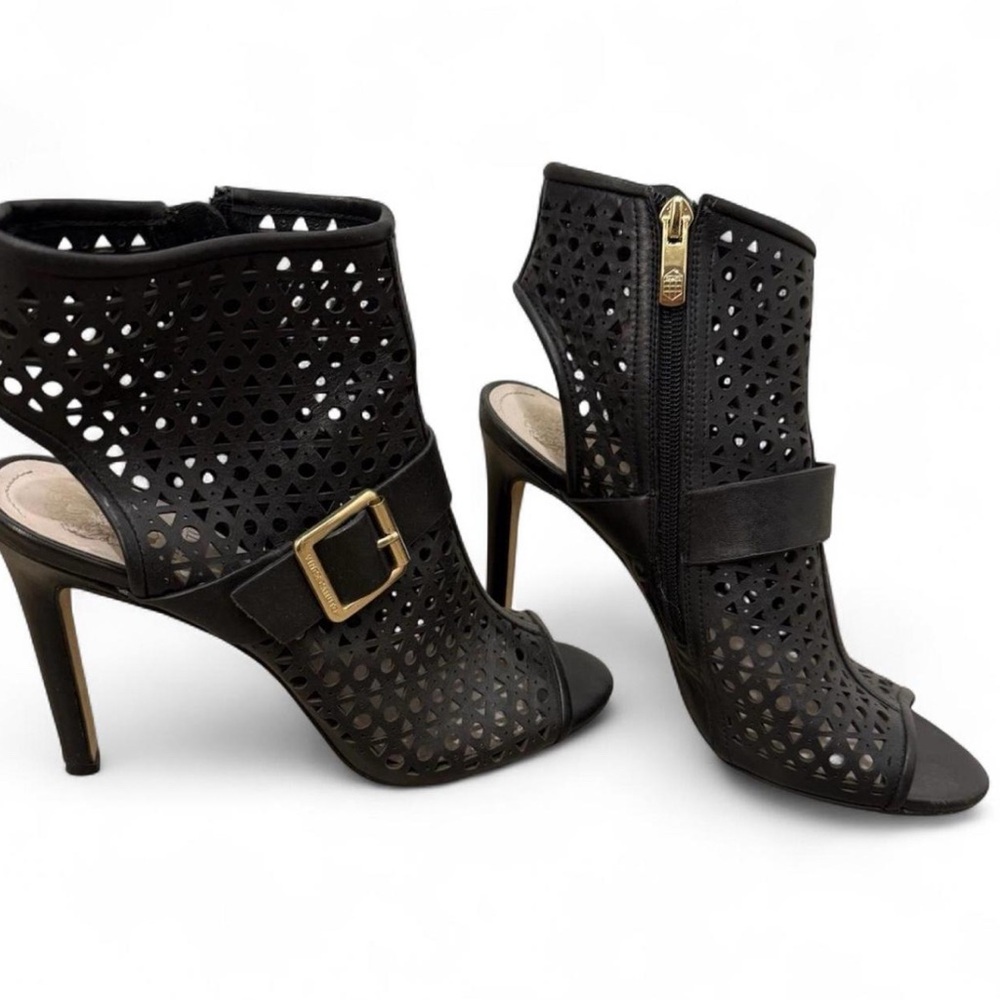 Vince Camuto Black Cut-Out Heels